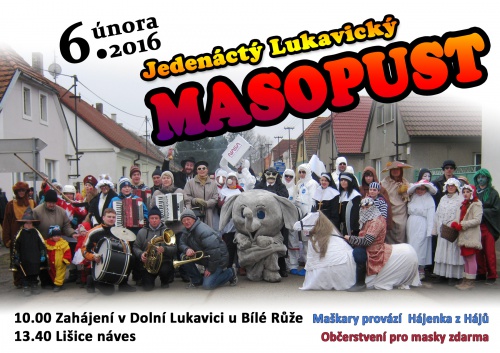 Masopsut Dolní Lukavice 6.2.2016