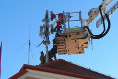 Instalace mluvící (elektronické) sirény na budovu OÚ v Dolní Lukavici