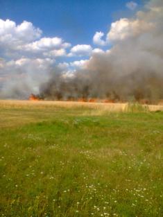 Požár u Dolní Lukavice