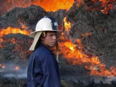 Požár stohu DL 3.8.2008